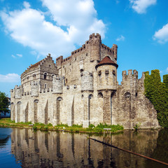 Fototapeta na wymiar Medieval Castle, Ghent, Belgium