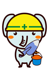 工事中の動物シリーズ