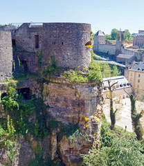 Towers and Walls of Luxembourg City Castle