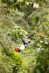 Experience the thrill of ziplining through the lush forests of Ecuador, an extreme sport that will have you gliding through the treetops.