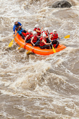 Experience the thrill of whitewater river rafting in Ecuador with a diverse group of men and women,guided by a professional pilot.