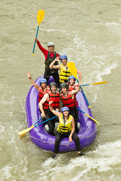 Rafting White Water Whitewater Sports Happy Team Family Group Whitewater Rafting Boat Gathering Of 7 Human Rafting White Water Whitewater Sports Happy Team Family Group Transport Satisfied Sport Visi