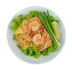 Stir-fried rice noodles (Pad Thai) is the popular food in Thaila