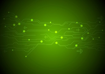 Abstract green technology background
