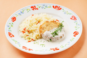 rice with cutlet