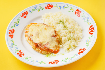 rice with cutlet