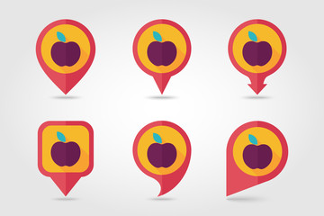 Apple mapping pins icons