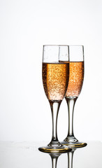 two glass of champagne