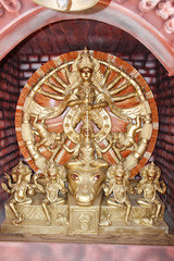 Maa Durga. Biggest festival in India. Durga puja. This is at kolkata. West Bengal, India.