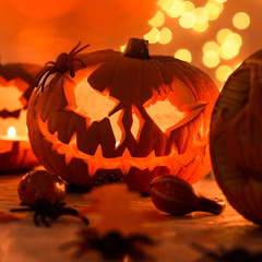 Carved halloween pumpkin © Photographee.eu