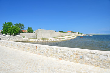 Roman town Walls Nin, Croatia