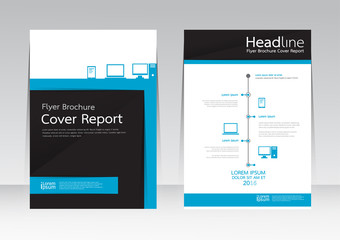Vector design for Cover Report Brochure Flyer Poster in A4 size