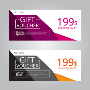Vector design for Gift Voucher, Coupon