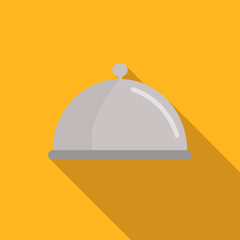 Restaurant cloche flat icon