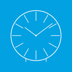 Clock white icon