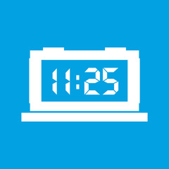 Clock white icon