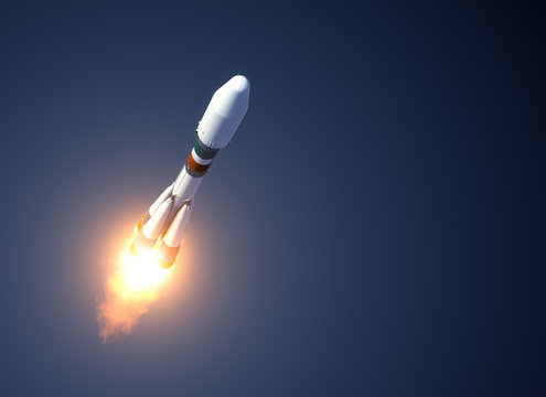 Heavy Carrier Rocket Takes Off