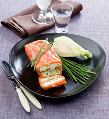 Salmon Terrine with Fennel smoke