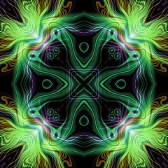 Abstract magic glow - decorative pattern and shape