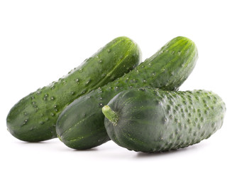 Cucumber vegetable  isolated on white background cutout