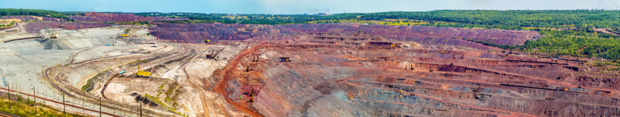 Mikhailovsky iron mine within Kursk Magnetic Anomaly, Russia