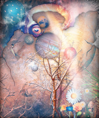 Fantasy landscape with bewitched tree © Rosario Rizzo