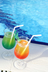 Cocktail Drinks Poolside