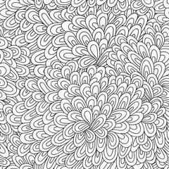 Seamless abstract hand-drawn pattern. Vector monochrome background. Seamless patterns are used in textile design, postcards, calendars, websites, wallpapers, packages.
