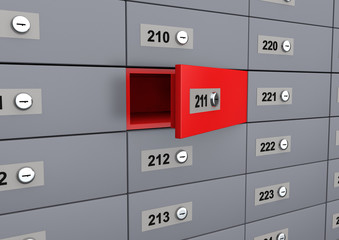 3d unique open deposit box