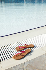 Pool and slippers