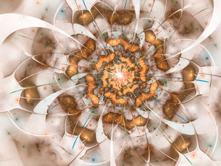 Fototapeta na wymiar fractal flower