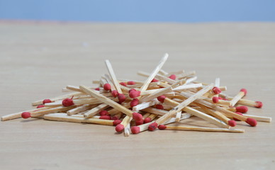 matchstick batch on the floor