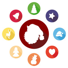 Weihnachtliches Icon-Set (bunt)