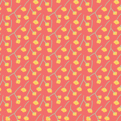 Berries seamless pattern background	