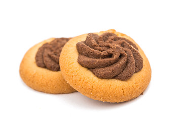 Biscuits isolated on white background