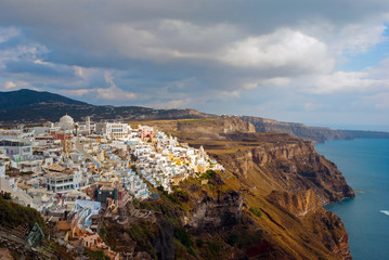 Fototapeta na wymiar Oia town on the island of Santorini (Thira), Greece