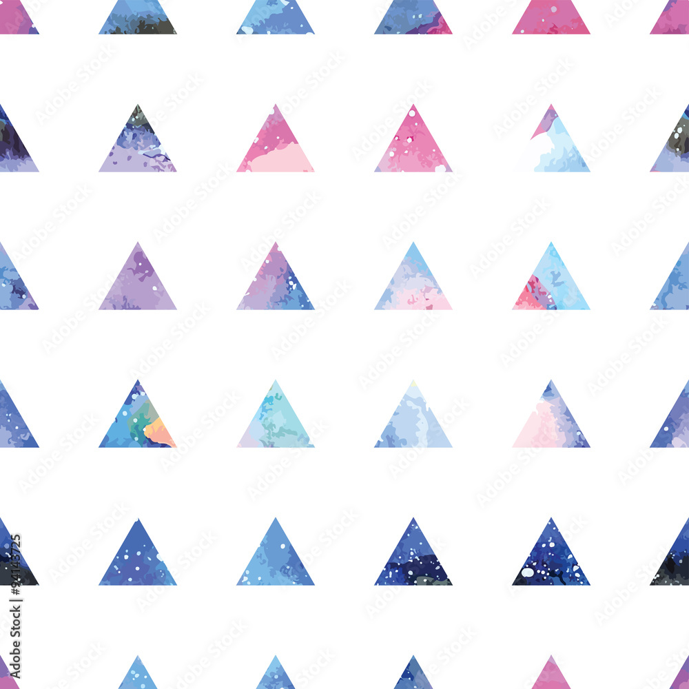 Wall mural triangles seamless pattern.