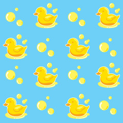 bathing toys seamless pattern