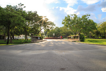 Fototapeta na wymiar View of Suan Luang Rama 9 public park