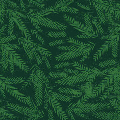 Fototapeta na wymiar christmas background with green alder twigs, vector