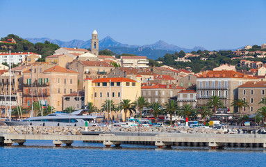 Fototapeta na wymiar Port of Propriano, South of Corsica, France