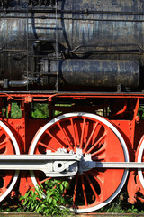 Steam locomotive detail