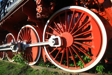 Steam locomotive detail