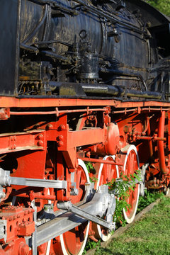 Steam locomotive detail