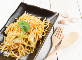 China noodles with vegetables.