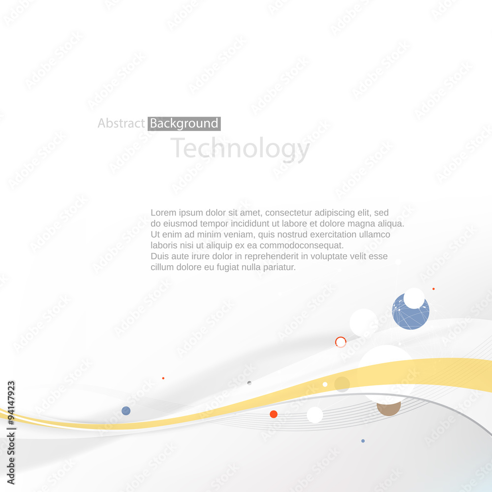 Poster smooth grayscale lines abstract background. vector illustration