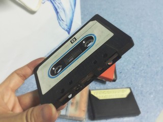 old cassette tape in hand