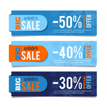 Winter Sales Banners
