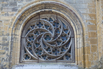 The Cathedrale Sainte Marie in Bayonne, France on the Camino de Santiago