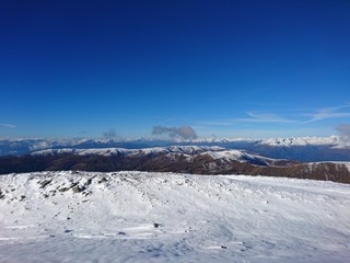Fototapeta na wymiar View From Top Of Mt. Rosennock 2.440m To The South
